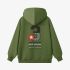 Grass Green Numbers Print Hoodie GM8813-152