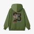 Grass Green Numbers Print Hoodie GM8813-164