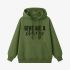 Grass Green Letters Print Hoodie GM8813-168