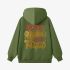 Letter Graphic Grass Green Hoodie GM8813-183