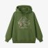 Grass Green Letter Graphic Hoodie GM8813-191