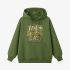 Grass Green Letter Graphic Hoodie GM8813-194