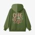 Grass Green Letter Graphic Hoodie GM8813-196