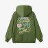 Grass Green Letter Graphic Hoodie GM8813-197