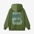 Grass Green Letter Graphic Hoodie GM8813-198