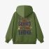 Grass Green Letter Graphic Hoodie GM8813-199