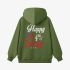 Grass Green Letter Graphic Hoodie GM8813-213