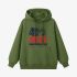 Grass Green Letter Graphic Hoodie GM8813-219