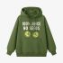 Grass Green Letter Graphic Hoodie GM8813-221