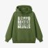 Grass Green Letter Graphic Hoodie GM8813-223