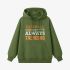 Grass Green Letter Graphic Hoodie GM8813-232