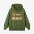 Grass Green Letter Graphic Hoodie GM8813-233