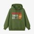 Grass Green Letter Graphic Hoodie GM8813-237