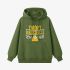 Grass Green Letter Graphic Hoodie GM8813-238