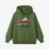 Grass Green Letter Graphic Hoodie GM8813-239