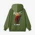 Grass Green Cartoon Graphic Hoodie GM8813-240