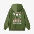 Grass Green Animal Graphic Hoodie GM8813-249