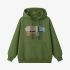 Hippo Geometric Graphic Grass Green Hoodie GM8813-256