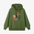 Fox Geometric Graphic Grass Green Hoodie GM8813-258