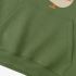 Duck Geometric Graphic Grass Green Hoodie GM8813-270