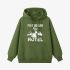 Letter Graphic Grass Green Hoodie GM8813-282