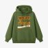 Letter Graphic Grass Green Hoodie GM8813-283