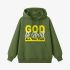 Letter Graphic Grass Green Hoodie GM8813-288