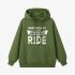 Letter Graphic Grass Green Hoodie GM8813-289