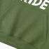 Letter Graphic Grass Green Hoodie GM8813-289