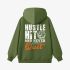 Letter Graphic Grass Green Hoodie GM8813-311