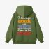 Letter Graphic Grass Green Hoodie GM8813-312