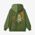 Grass Green Portrait Print Hoodie GM8813-32