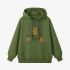 Grass Green Letters Print Hoodie GM8813-54