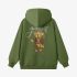 Grass Green Cartoon Print Hoodie GM8813-95