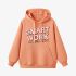 Orange Color Letters Print Hoodie GM8814-102