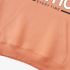 Orange Color Letters Print Hoodie GM8814-107