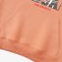 Orange Color Letters Print Hoodie GM8814-118