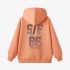 Orange Color Numbers Print Hoodie GM8814-125