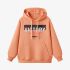 Orange Color Letters Print Hoodie GM8814-130