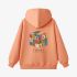 Orange Color Rubik's Cube Print Hoodie GM8814-146