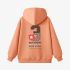 Orange Color Numbers Print Hoodie GM8814-152