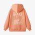 Letter Graphic Orange Color Hoodie GM8814-185