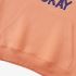 Orange Color Letter Graphic Hoodie GM8814-192