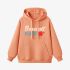 Orange Color Letter Graphic Hoodie GM8814-229