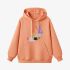 Rabbit Geometric Graphic Orange Color Hoodie GM8814-263