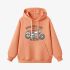 Motorcycle Graphic Orange Color Hoodie GM8814-290