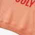 Letter Graphic Orange Color Hoodie GM8814-296