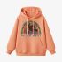 Orange Color Letters Print Hoodie GM8814-52