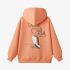 Orange Color Cartoon Print Hoodie GM8814-92