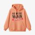 Orange Color Letters Print Hoodie GM8814-98